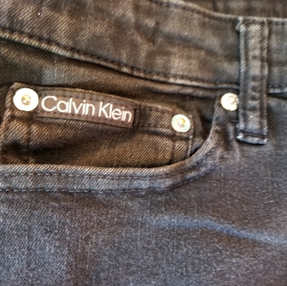 Skinny Jean's Calvin Klein Womans Pants w34 x l32 Black Bangladesh 81kc736 - Picture 9 of 16